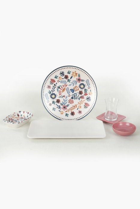 Hermia Set de desayuno de 30 piezas Multicolor